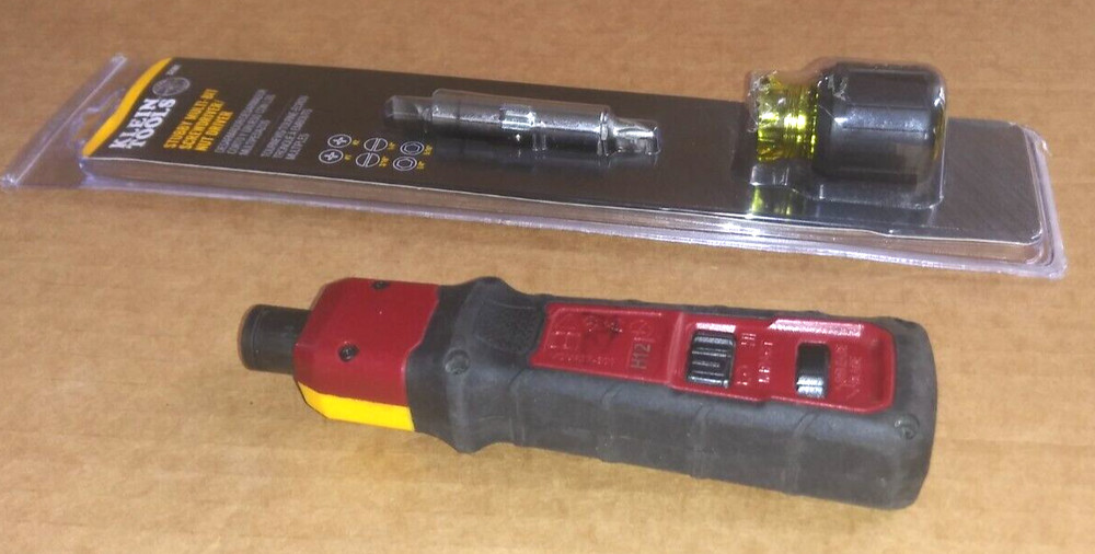 Klein Tool VDV427-300 Impact Punchdown Tool &32561 Stubby Screwdriver Nut Driver