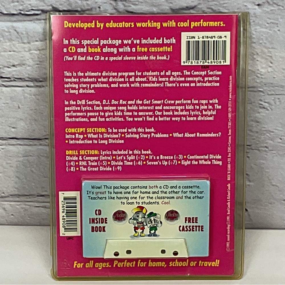 Rock 'N Learn Addition Rap & Division Rap Educational Fun *Missing Division CD*