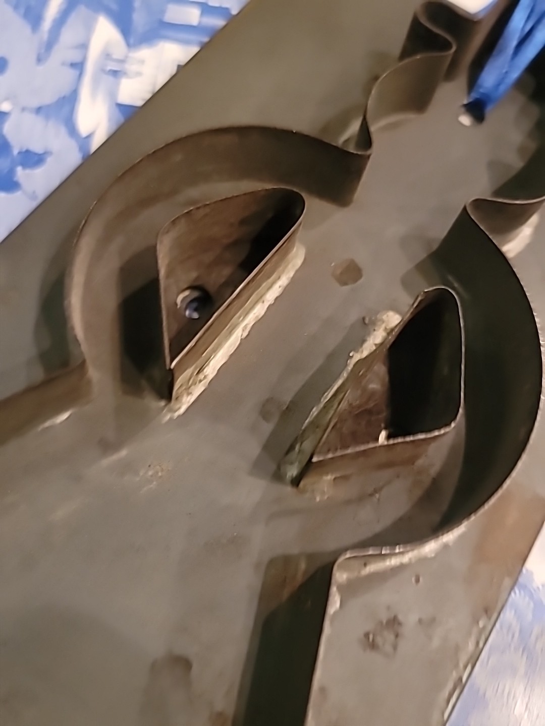 Antique Cookie Cutter Amish Man RARE Tin Handmade Pennsylvania LARGE 9 1/2×4 1/2