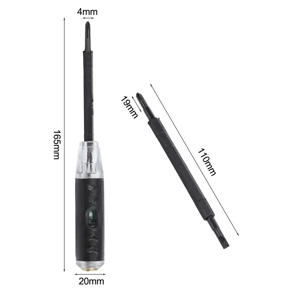 Testing and detection screwdriver for electricians with insulated design