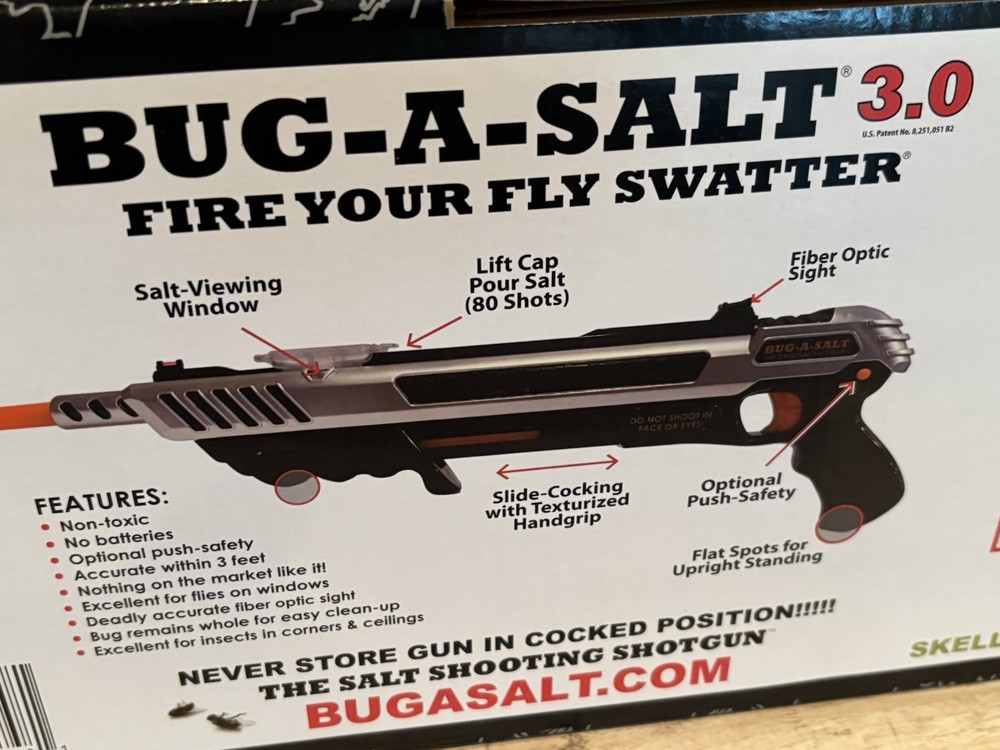 Authentic Bug-A-Salt ADVANCED COMBAT FIBER OPTIC 3.0 ~ BRAND NEW!