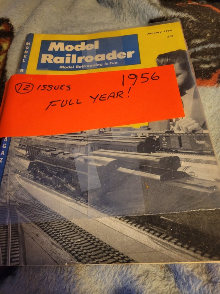Complete Year Set For Model Railroader Magazine 1956