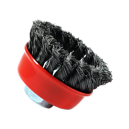 Forney 72757 Knotted Wire Cup Brush, 2.75-In. - Quantity 10