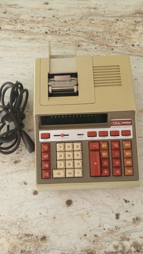 Vintage TCA Calculator Register, Model 404A