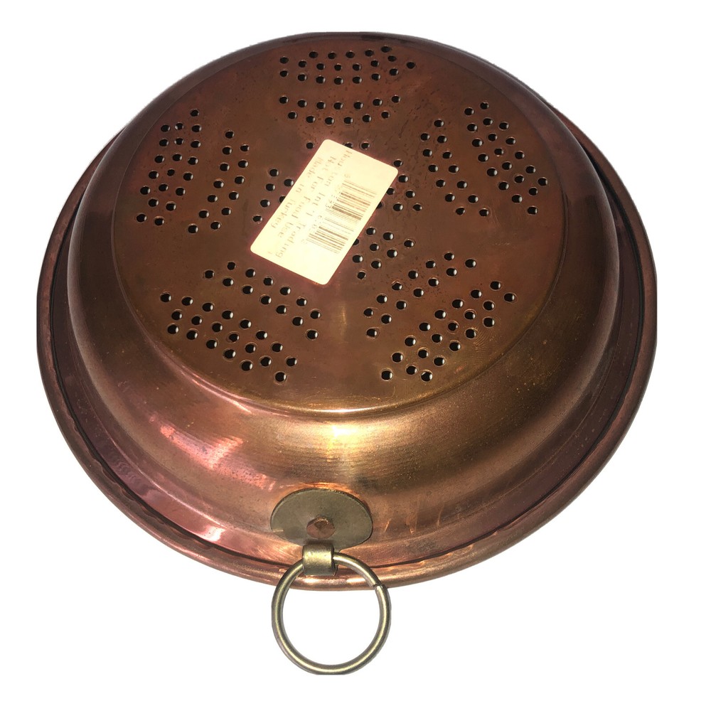 Solid Copper Brass Hanging Houston International Trading 8” Round Strainer