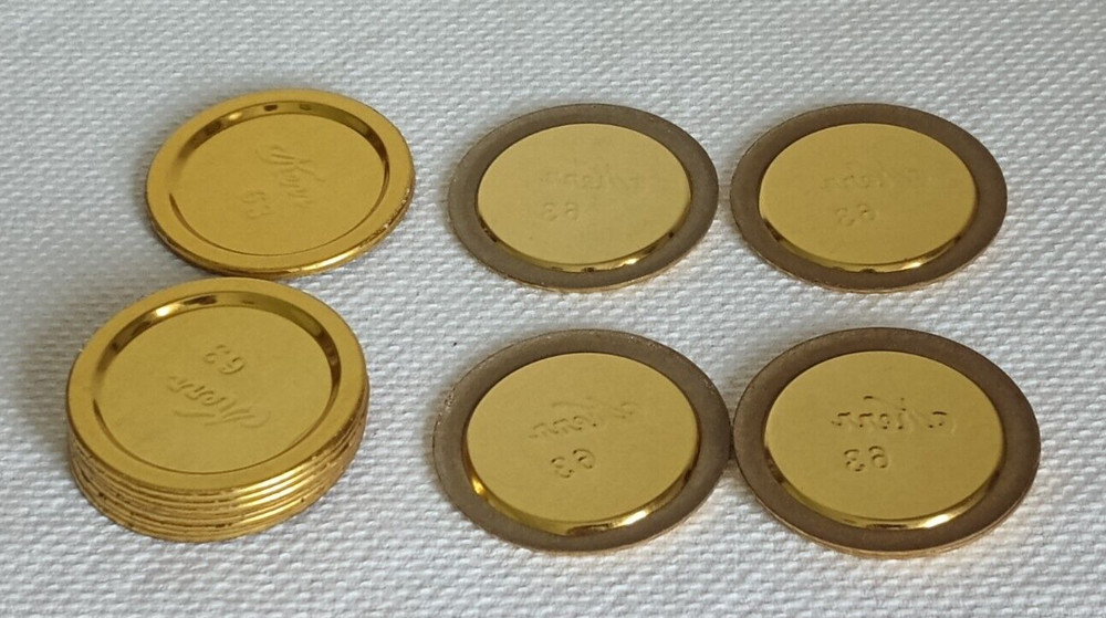 1950's - 60's KERR LIDS BOXES ~ For Display Only, 2 Partial Boxes 15 Lids