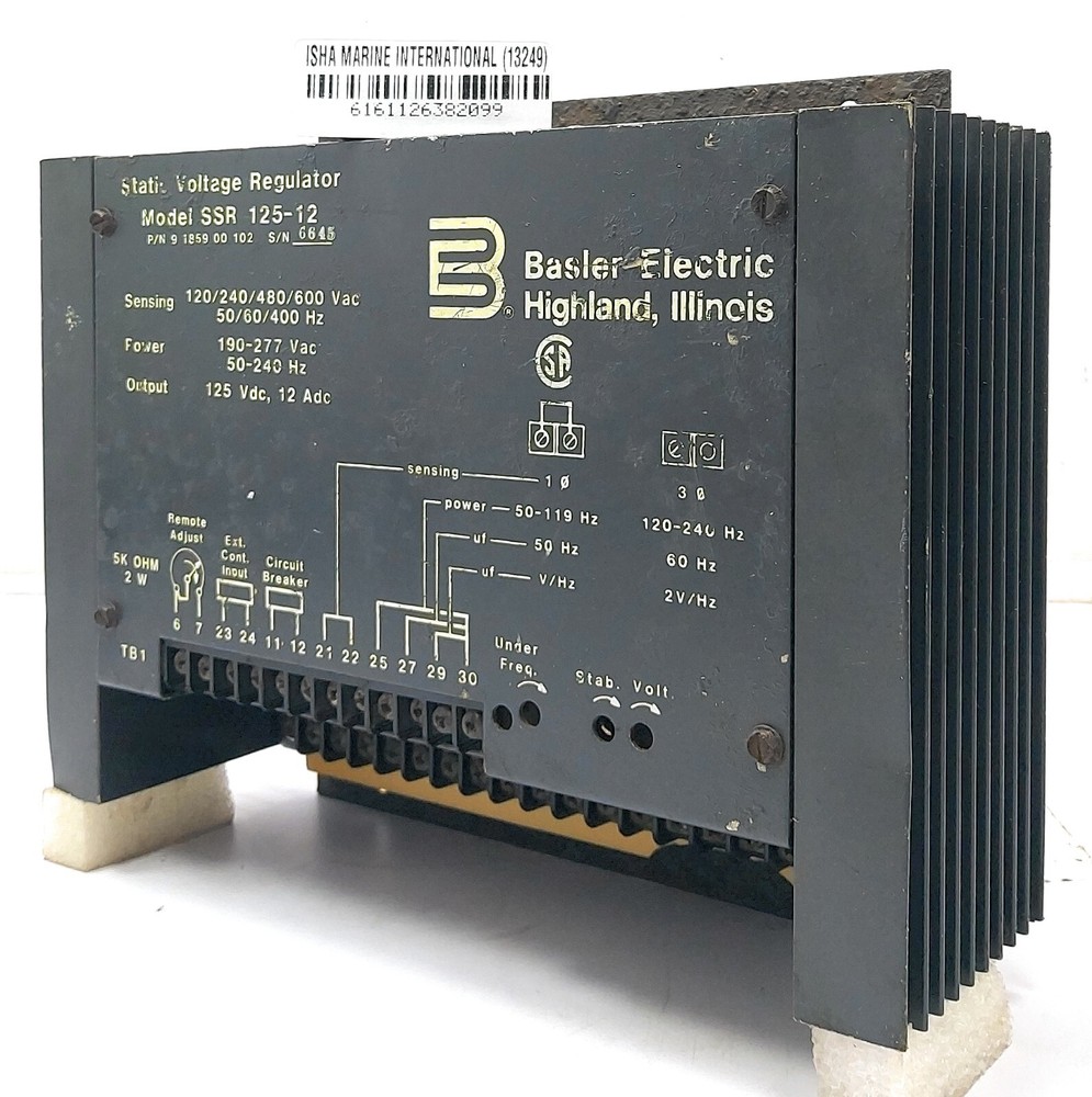 Basler Electric SSR 125-12 Voltage Regulator
