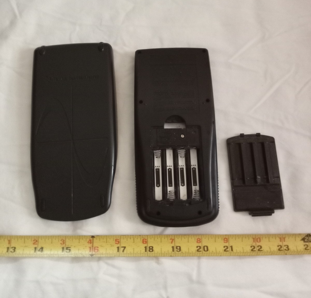 Texas Instruments TI-83 Plus Graphing Black Calculator With Cover unTested.