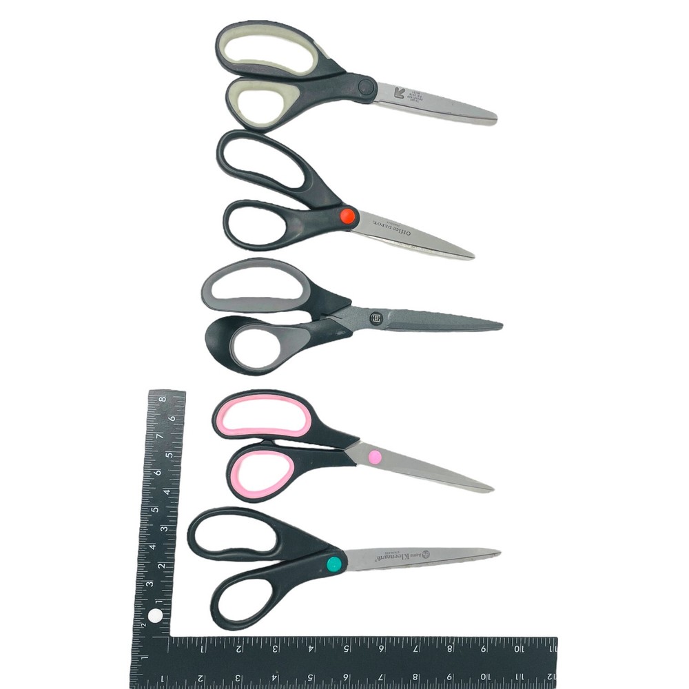 5 Pcs Acme Kleenearth, Target & Assorted Multipurpose Scissors, Stainless Shears