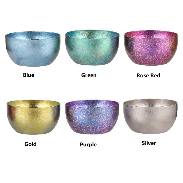 1PC Titanium Double Wall Tea Cup Teacup 45ml Outdoor Camping Tableware Drinkware