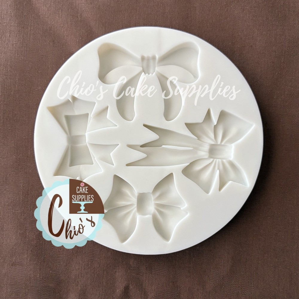 Bows silicone Mold 4 cavities, 4 different designs