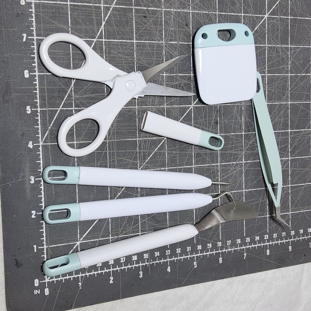 6Pcs craft vinyl weeding tools precision stencil graphics cutting mat printing