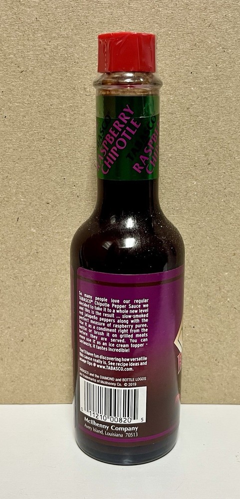 TABASCO® Hot Sauce Raspberry Chipotle 5 fl oz (148mL) Sealed