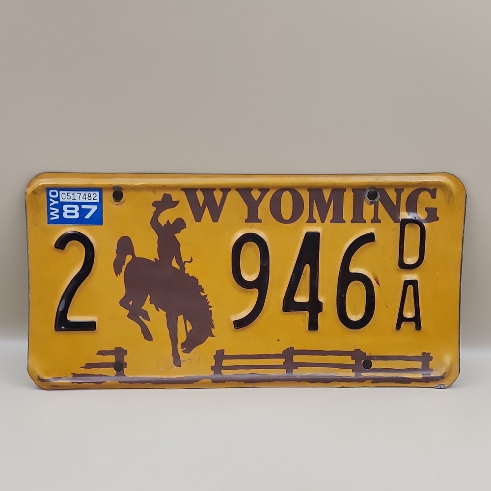 Old license plate