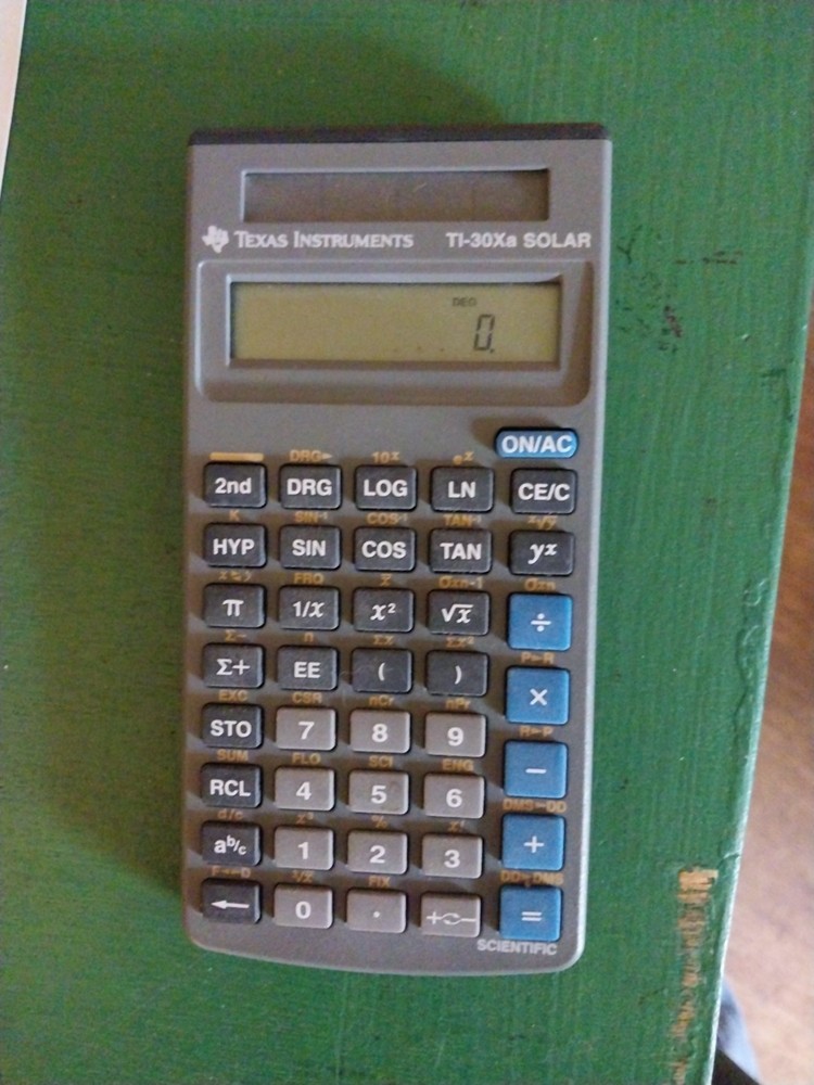Texas Instruments TI-30Xa Scientific Calculator Solar