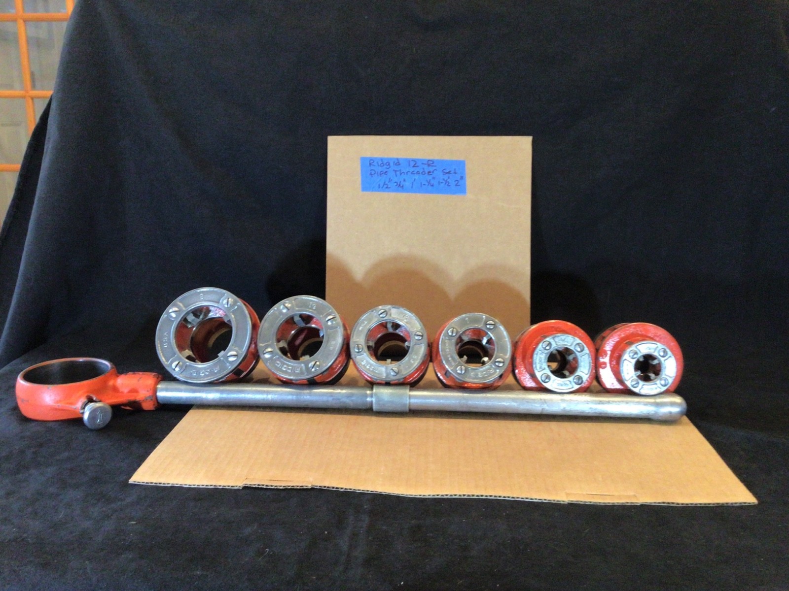 RIDGID 12 R PIPE THREADING DIE SET 1/2"-2", 6 Die Heads, FITS RIDGID 700 12R