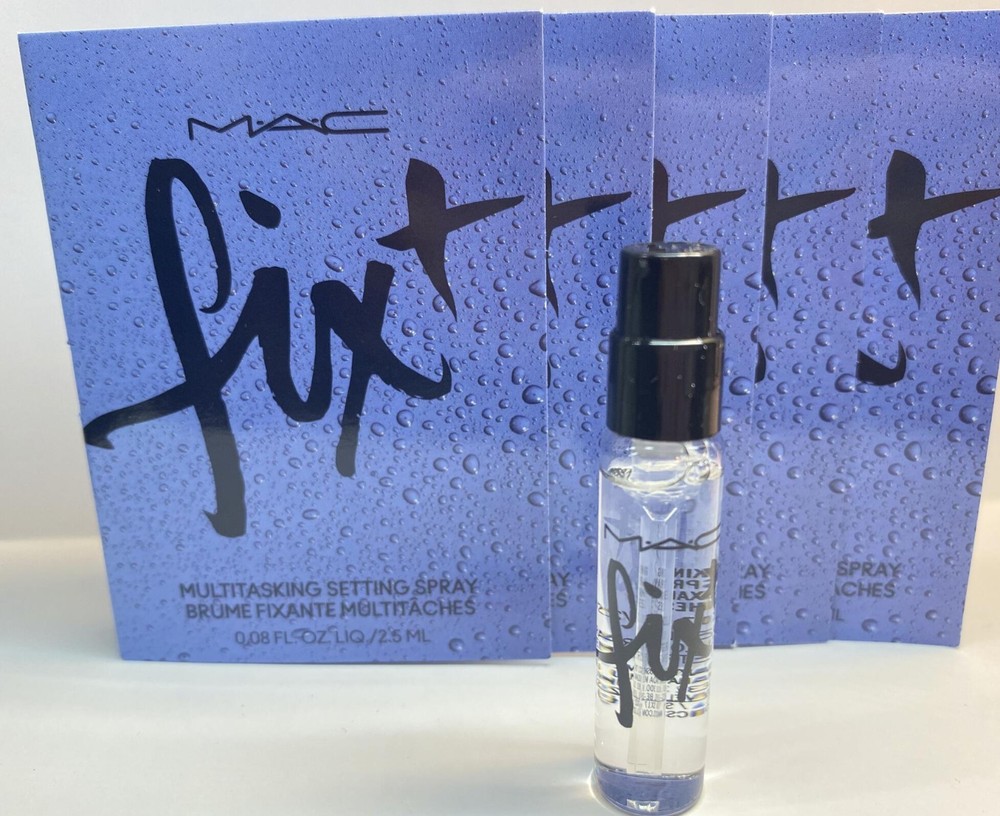 5 MAC Fix + Plus 0.08 Oz Each Multitasking Setting Spray Sample Size For Travel