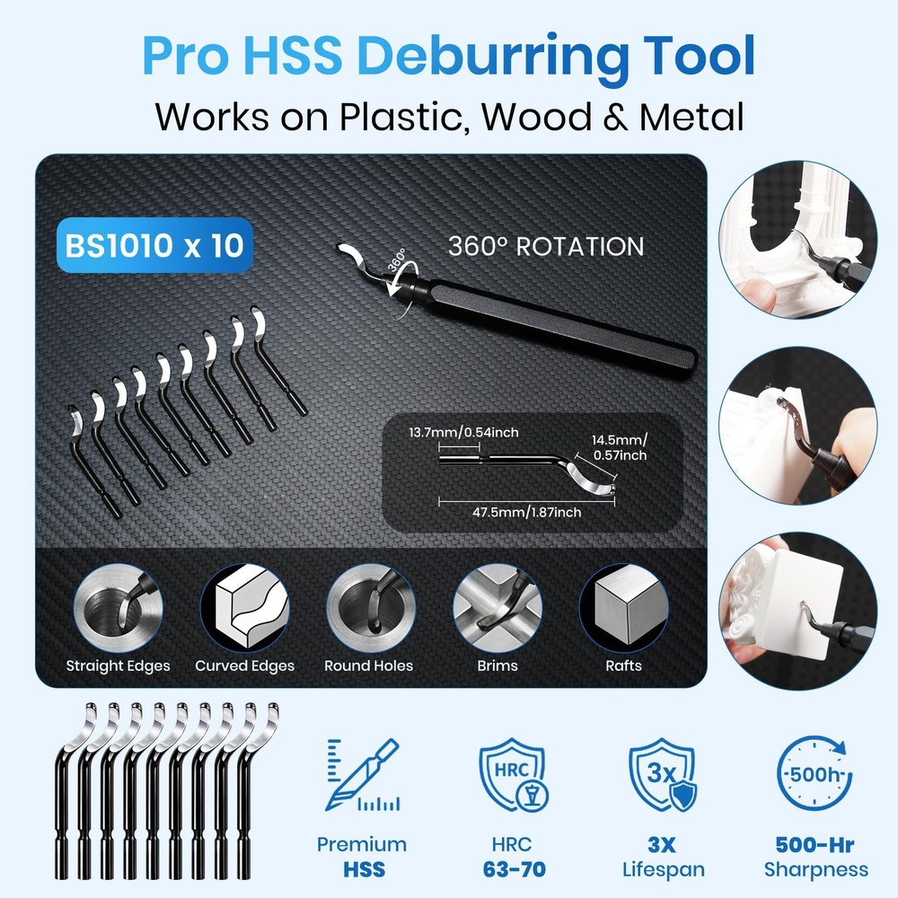 141Pcs 3D Printer Tool Kit & Accessories, 4-Layer Slotted Case, Cordless Rota...