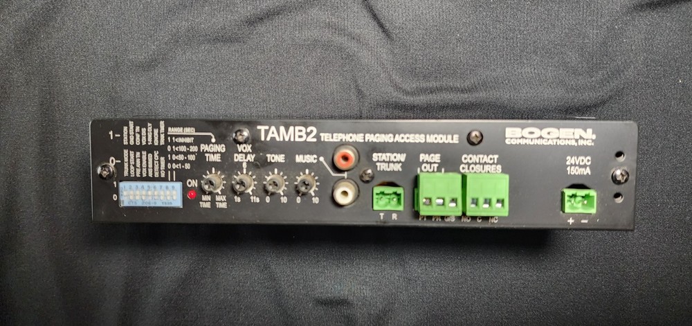 Bogen Model: TAMB2 Telephone Paging Access Module