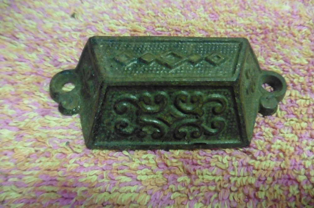 Antique 1871 Lock Latch Dated august 8 1871  cast iron