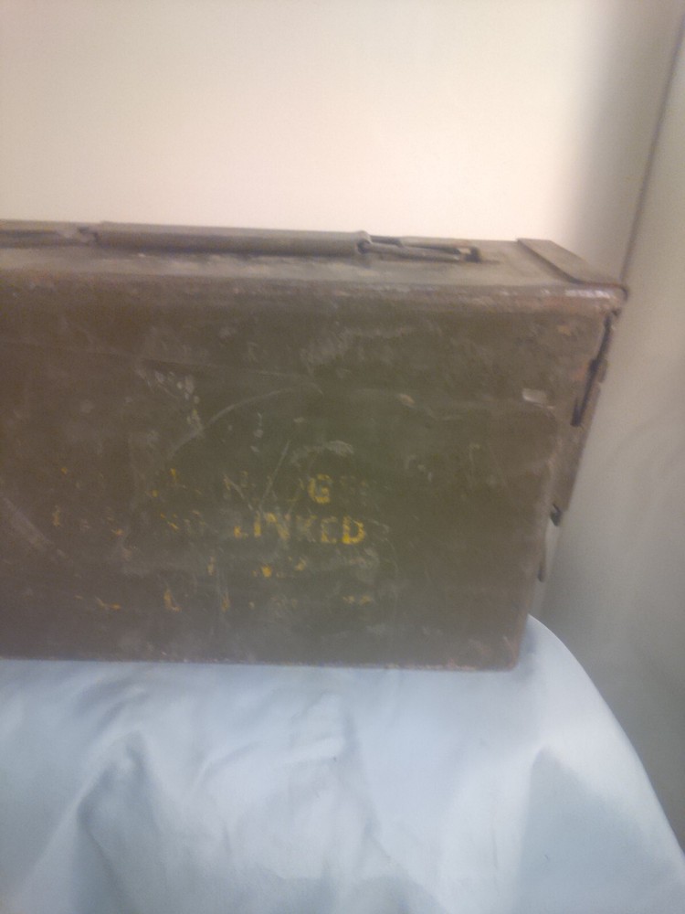 Vintage Ammunition Metal Container Empty