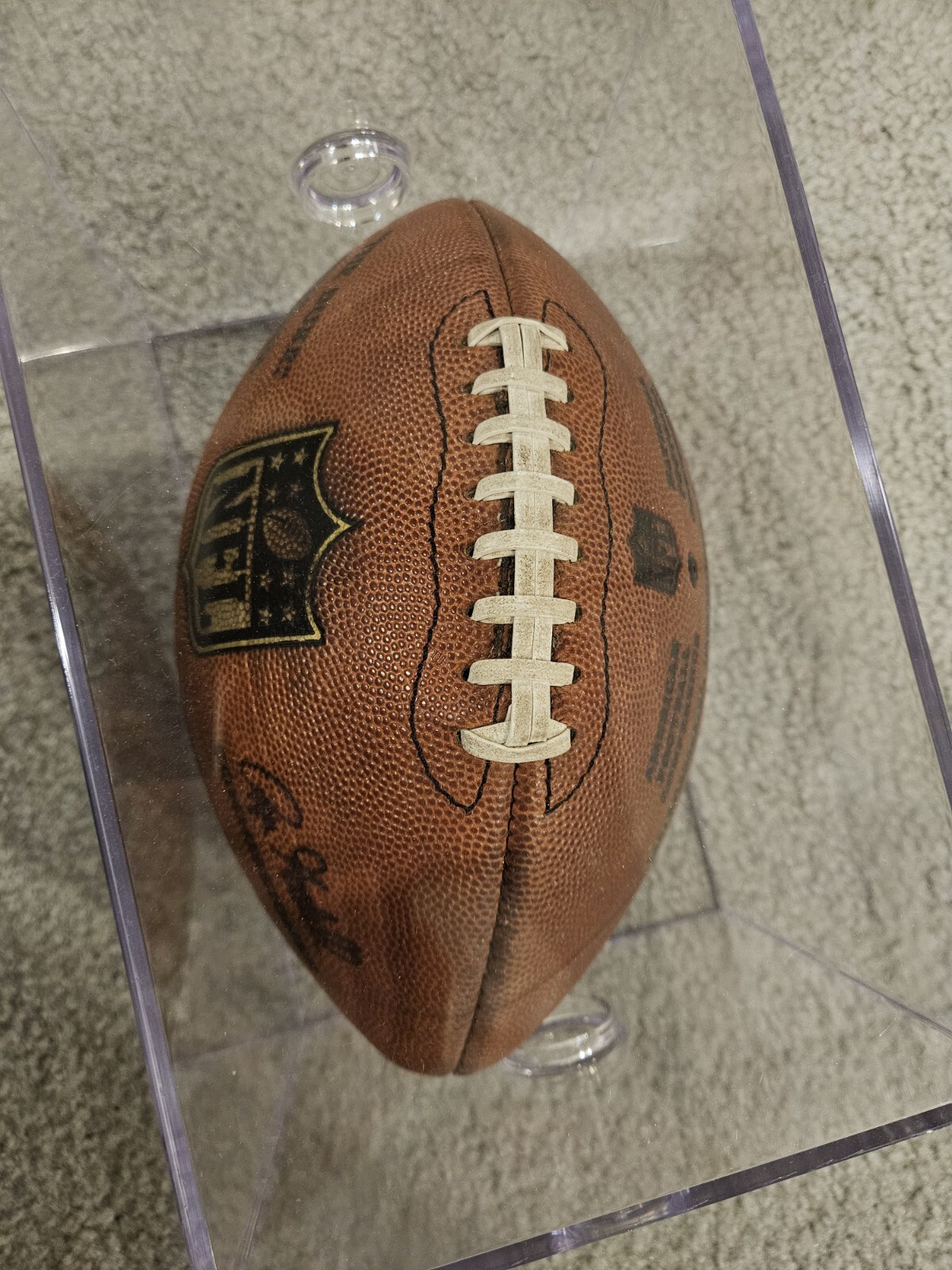 Seattle Seahawks 2008 Game Used NFL "The Duke" Wilson Football With Case