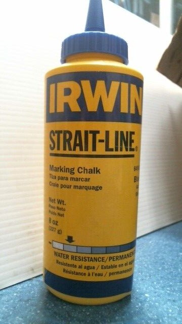 Irwin Strait-Line 8 oz Permanent Marking Chalk Blue  (64901)  FS