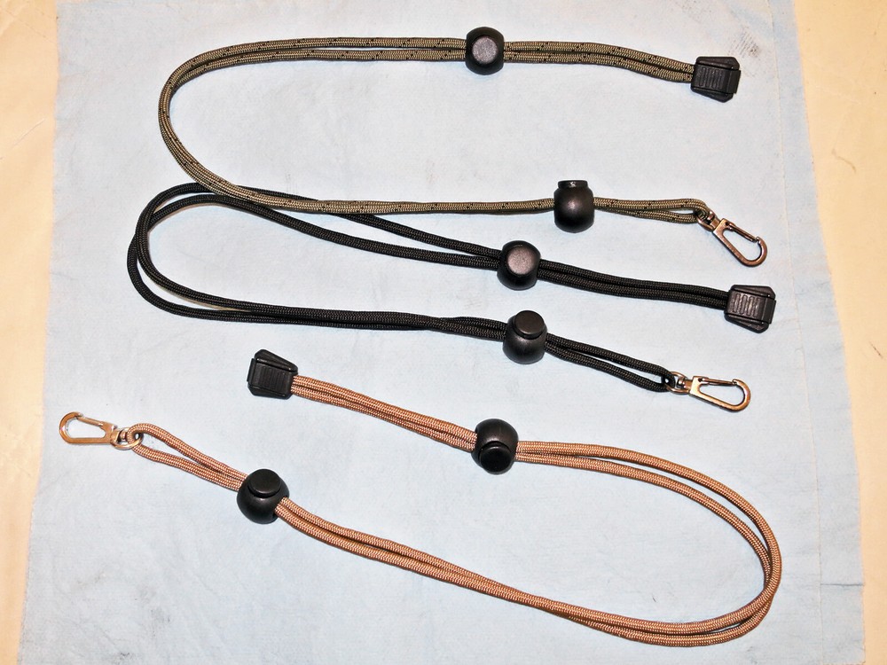 Custom Surefire-style Lanyard for Handheld Flashlights (3ft. BK)