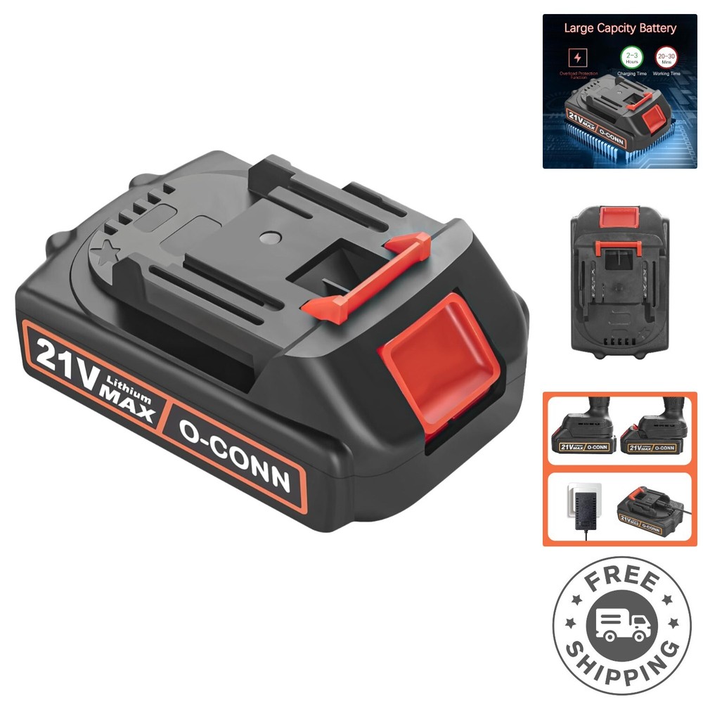 Versatile 21V MAX Lithium-Ion Battery for Mini Chainsaws - Fast Charging