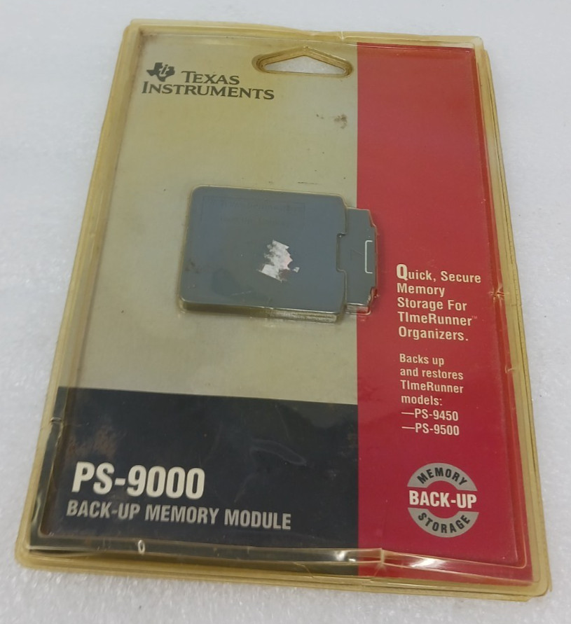 Texas Instruments PS-9000 Back Up Memory Storage For TimeRunner Organizers