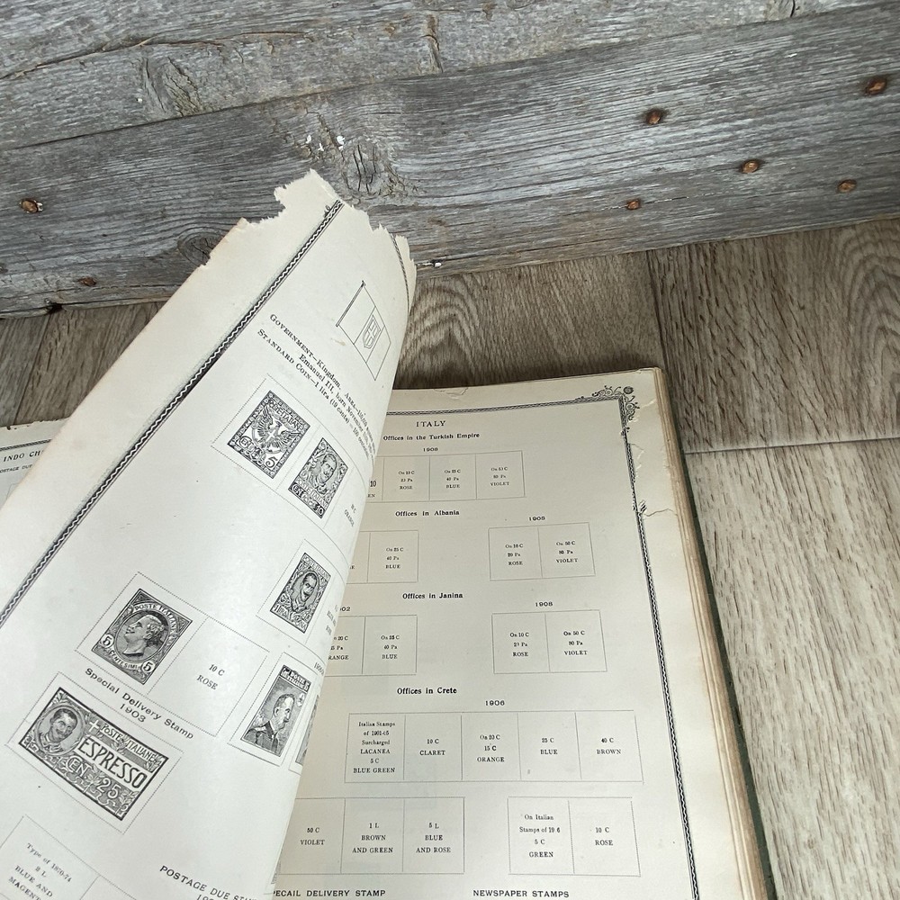 International Postage Stamp Album 1901-8 w/Engravings Scott Stamp & Coin Co.