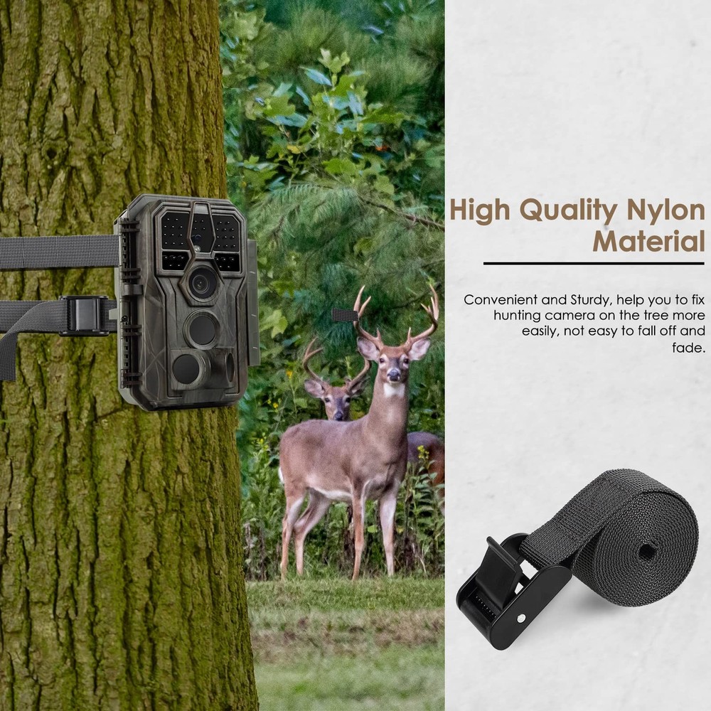 5pcs Trail Camera Straps Game Camera Tree Mounting Straps Portable UV Resistant