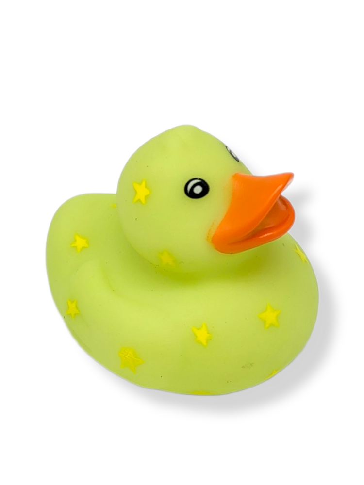 Multi-Color Pattern Rubber Squicky Duckies (2") Standard Size. (12 Pack)