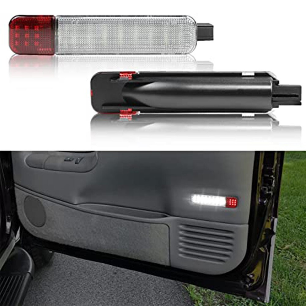 2X LED Side Door Panel Courtesy Interior Light Lamp For Chevrole Silverado Yukon