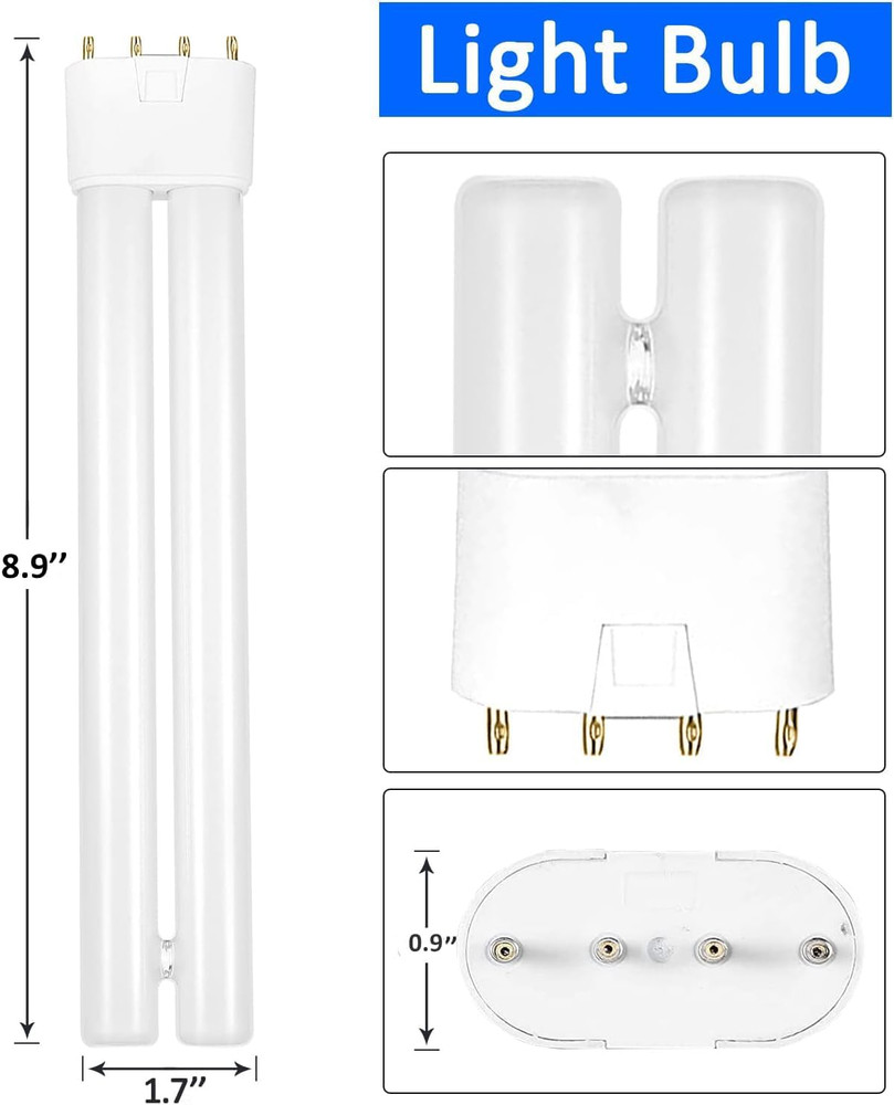 18W Bug Zapper Replacement Bulb, H-Shaped Tube with 4-Pin Base Bug Light, Replac