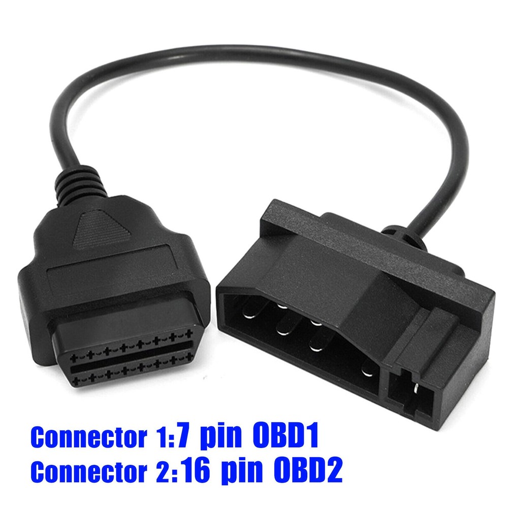 7 Pin OBD1 to OBD2 Cable Adapter Code Reader Scanner For Ford Engine Repair Tool