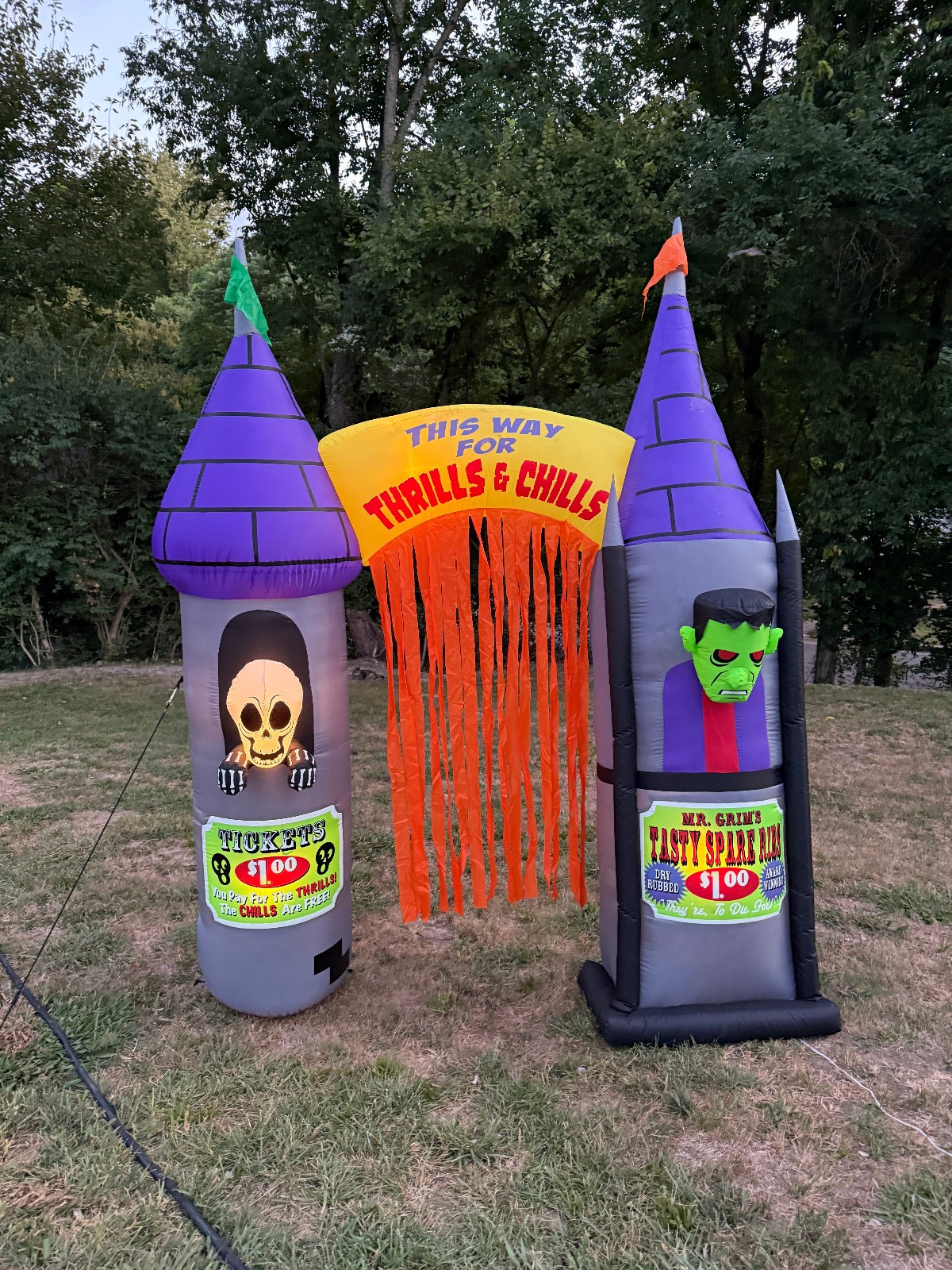 2017 9.5' GEMMY THRILLS & CHILLS HALLOWEEN ARCHWAY AIRBLOWN INFLATABLE