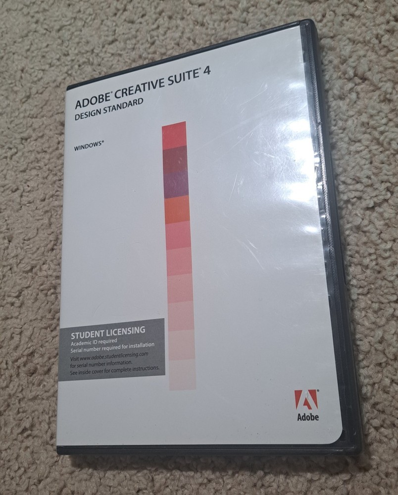 Adobe Creative Suite 4 CS4 Design Standard For Windows Full Retai DVD Version