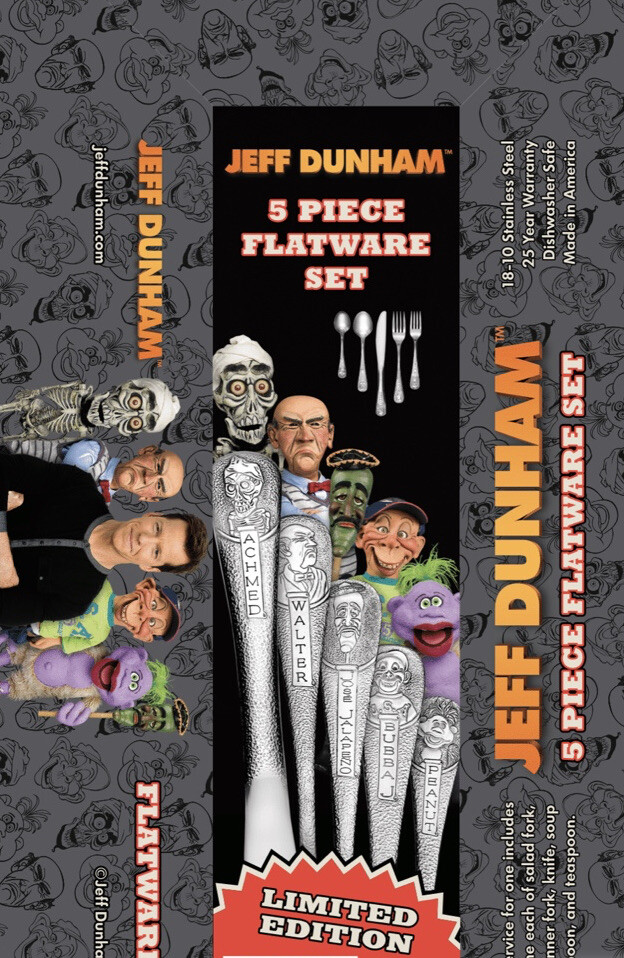 Jeff Dunham Character 5 Piece Silverware Flatware Set NIB