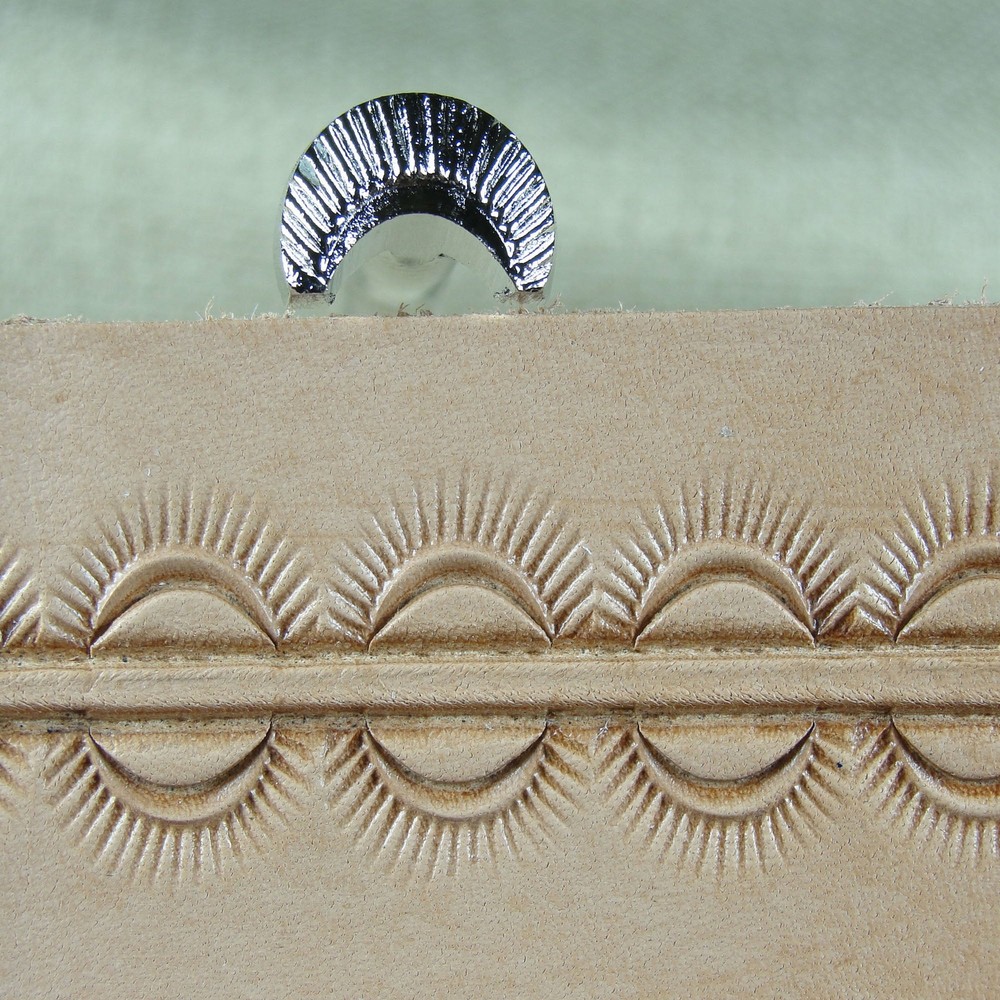 Leather Stamping Tool - #D438 Crescent Border Stamp