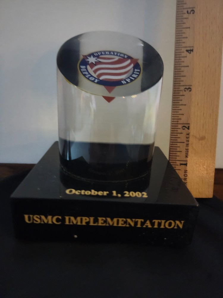 USMC IMPLEMENTATION Paperweight DEPLOY SPIRIT OPERATION OCT. 1, 2002 PAPERWEIGHT