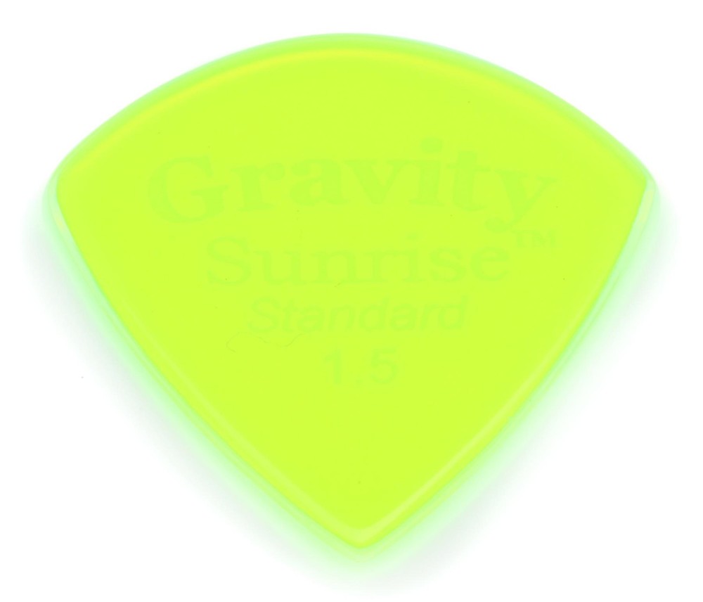 Gravity Picks Sunrise - Standard Size, 1.5mm, Polished (5-pack) Bundle