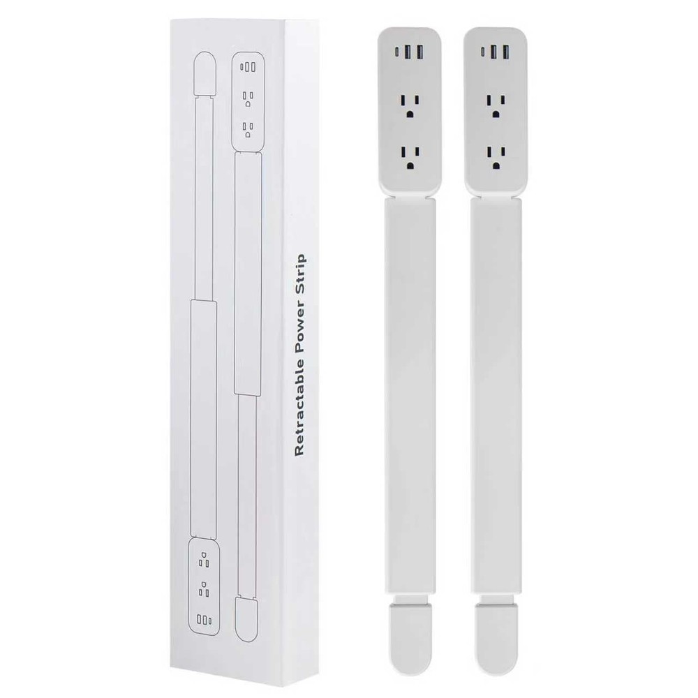 Electrical Outlet Extender Stick - Features USB-A, USB-C and 2 AC Outlets, Ex...