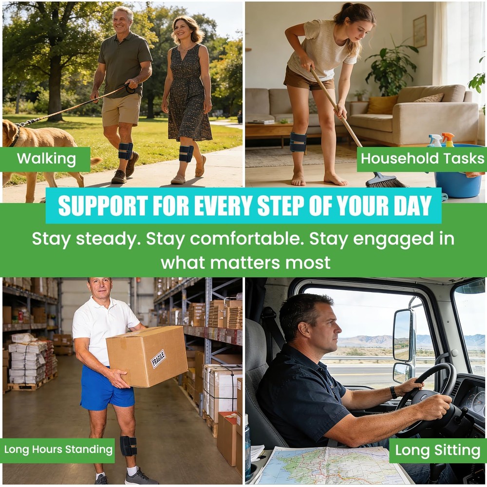 Sciatica Pain Relief Devices Sciatic Nerve Brace with Dual Adjustable Pressu...