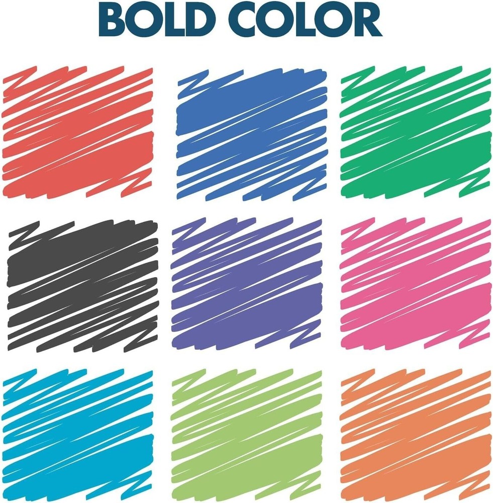 EnduraGlide 12 Assorted Dry Erase Markers with Bold Chisel Tip for Whiteboards