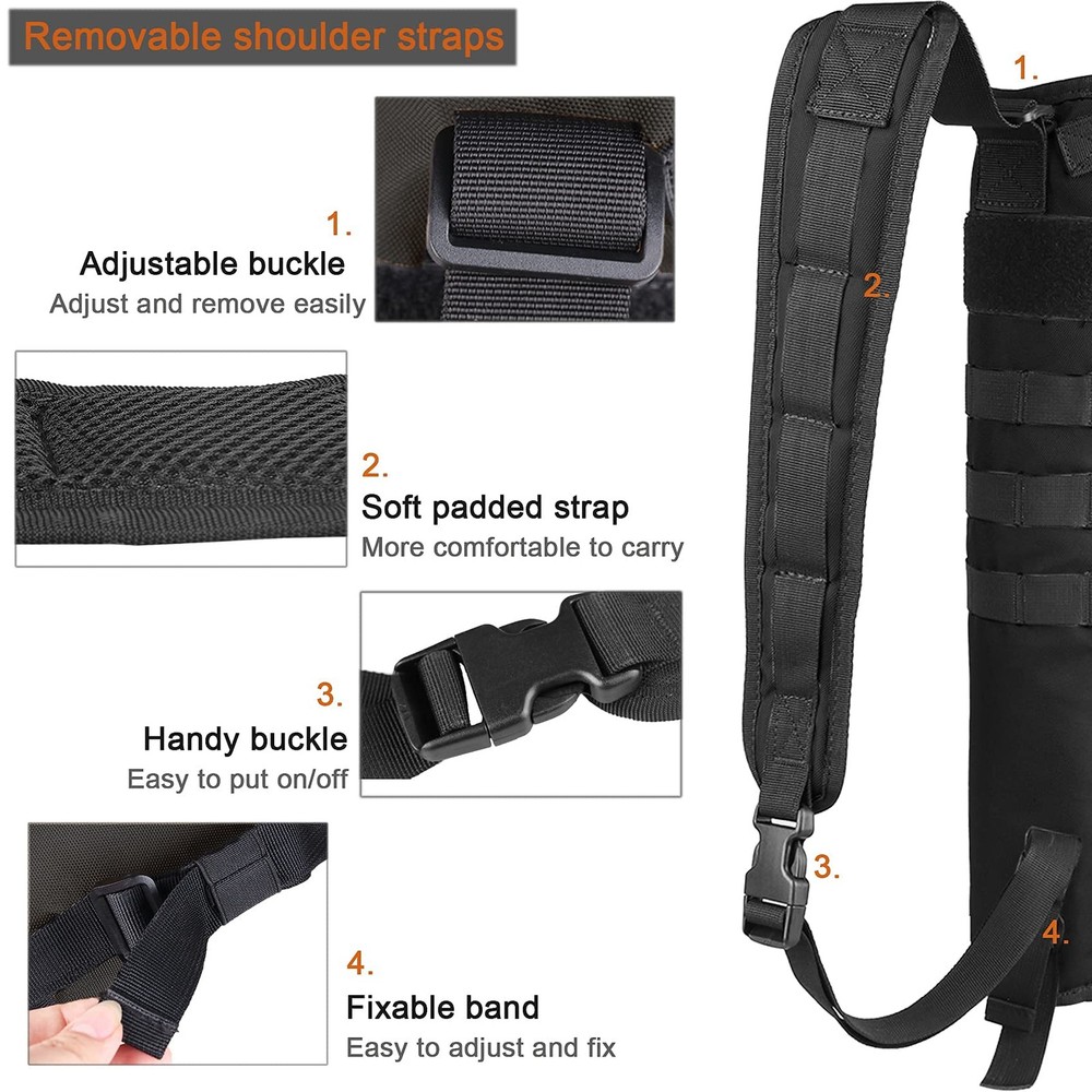 Archery Hip Arrow Quiver Lightweight Foldable Molle Target Shooting Bag