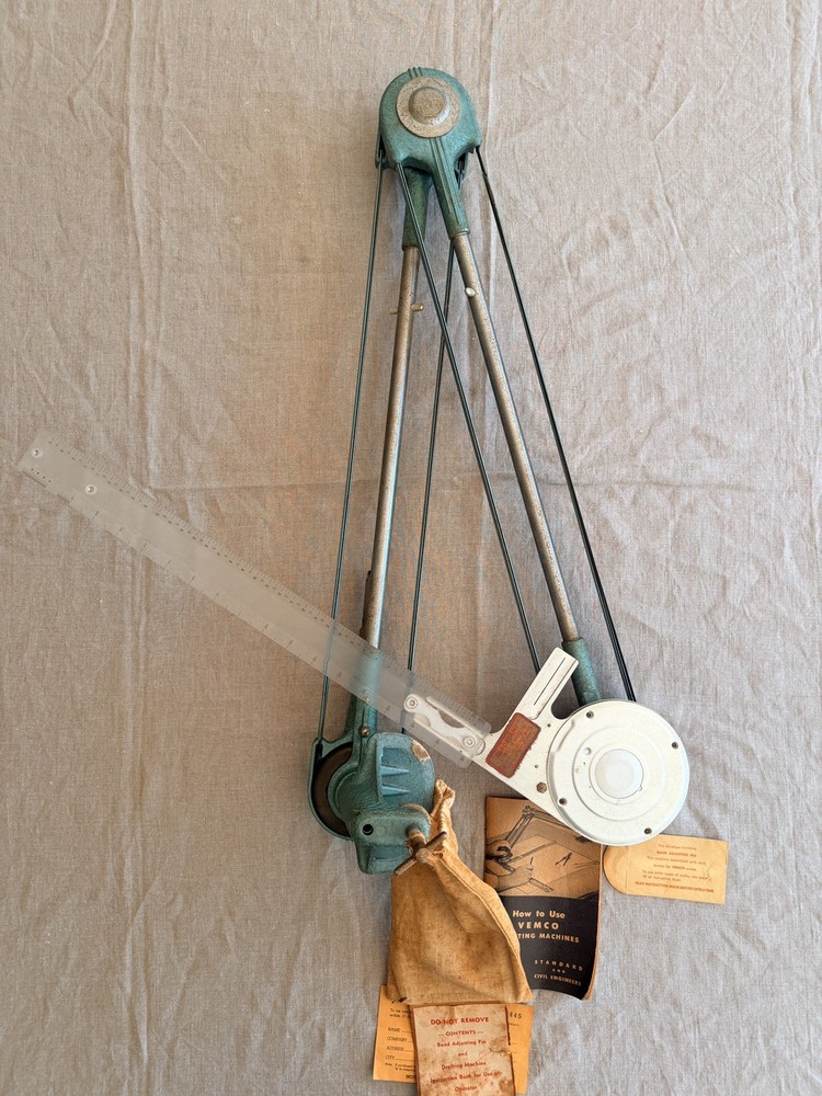 Vintage Vemco Drafting Machine Model 4100 - 24" Arm - with original tags