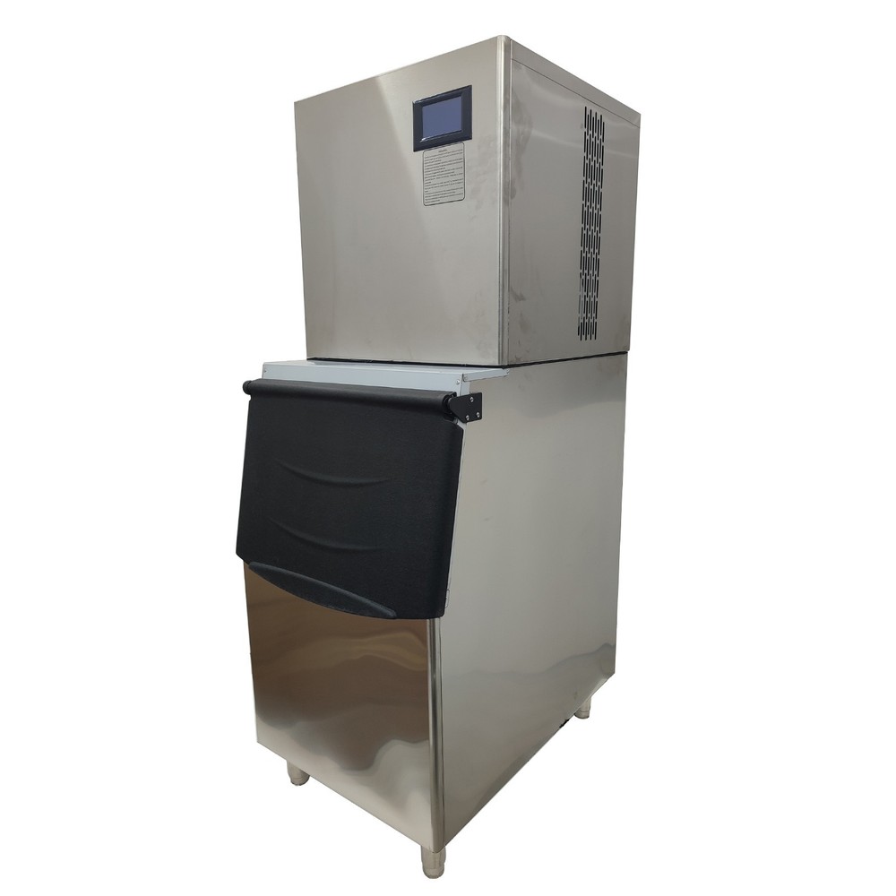 Ice Maker Automatic Commercial Ice Making Machine Storage Capacity 100KG 110V