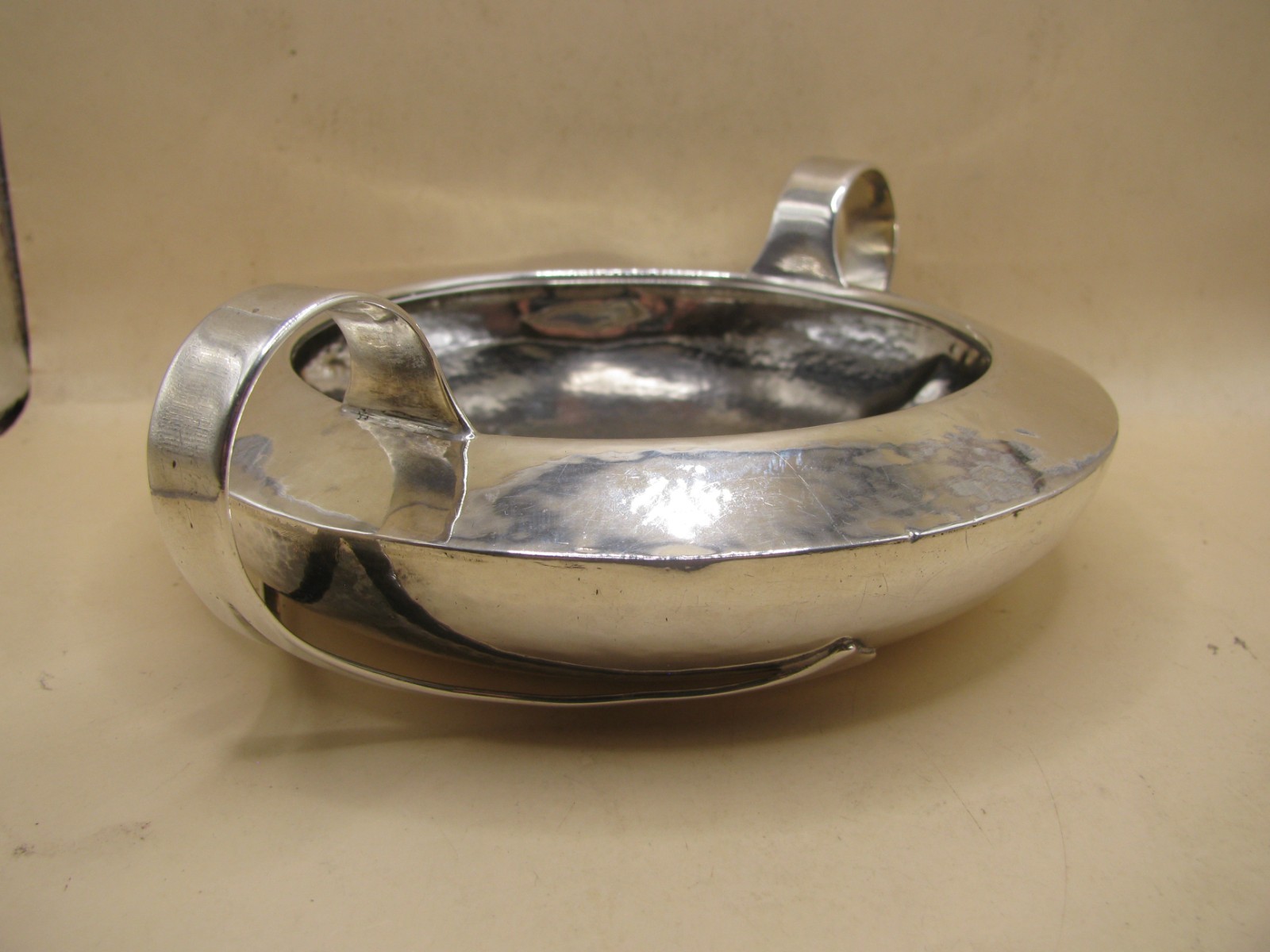 Birmingham 1906 Sterling Silver Arts & Crafts LIBERTY & CO Twin Handle Bowl