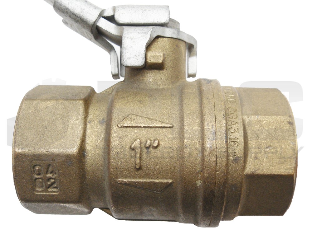 NEW RUB PN40 MS58 BALL VALVE 1" S95